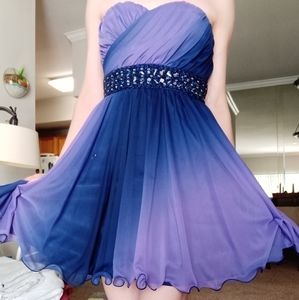 Purple formal dress